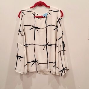 CeCe xl white blouse